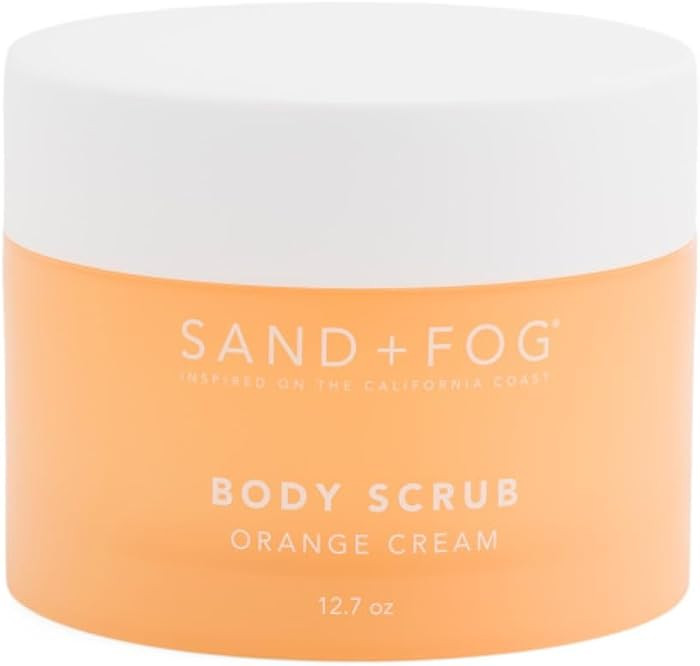Sand + Fog Orange Cream Body Scrub, Exfoliating Salt Scrub, 12.7 oz | Amazon (US)