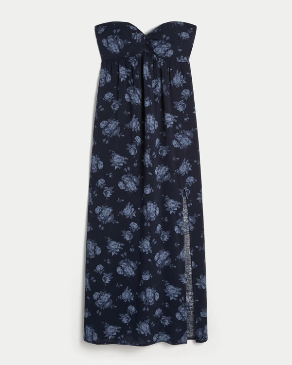 Women's Strapless Twist Bust Maxi Dress | Women's Summer Sale Up to 30% Off Select Styles | Holli... | Hollister (US)