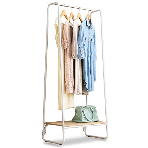 IRIS USA, Inc. GR-01 Garment Wooden, Clothes Racks for Closet Organization, Plant Shelf, Frost Wh... | Amazon (US)