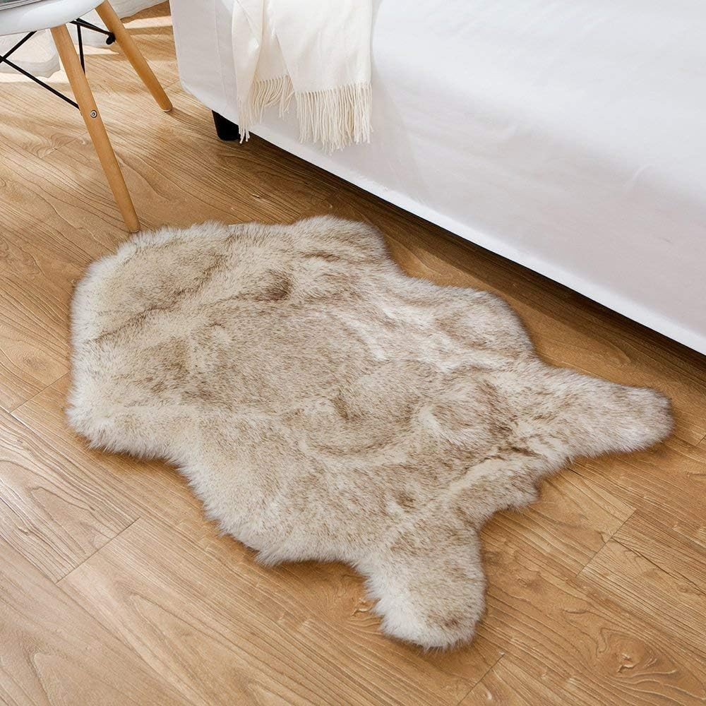 Soft Faux Sheepskin Fur Chair Couch Cover Area Rug 5.5 cm Thick Fluffy Living Room Runner Carpets... | Amazon (US)