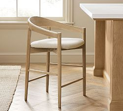 Laguna Upholstered Stool | Pottery Barn (US)