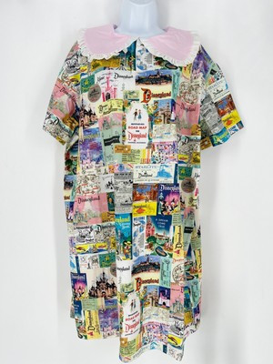 NEW Disneyland Dress Womens XL Pink Disney100 Mickey Mouse All Over Print Midi | eBay US