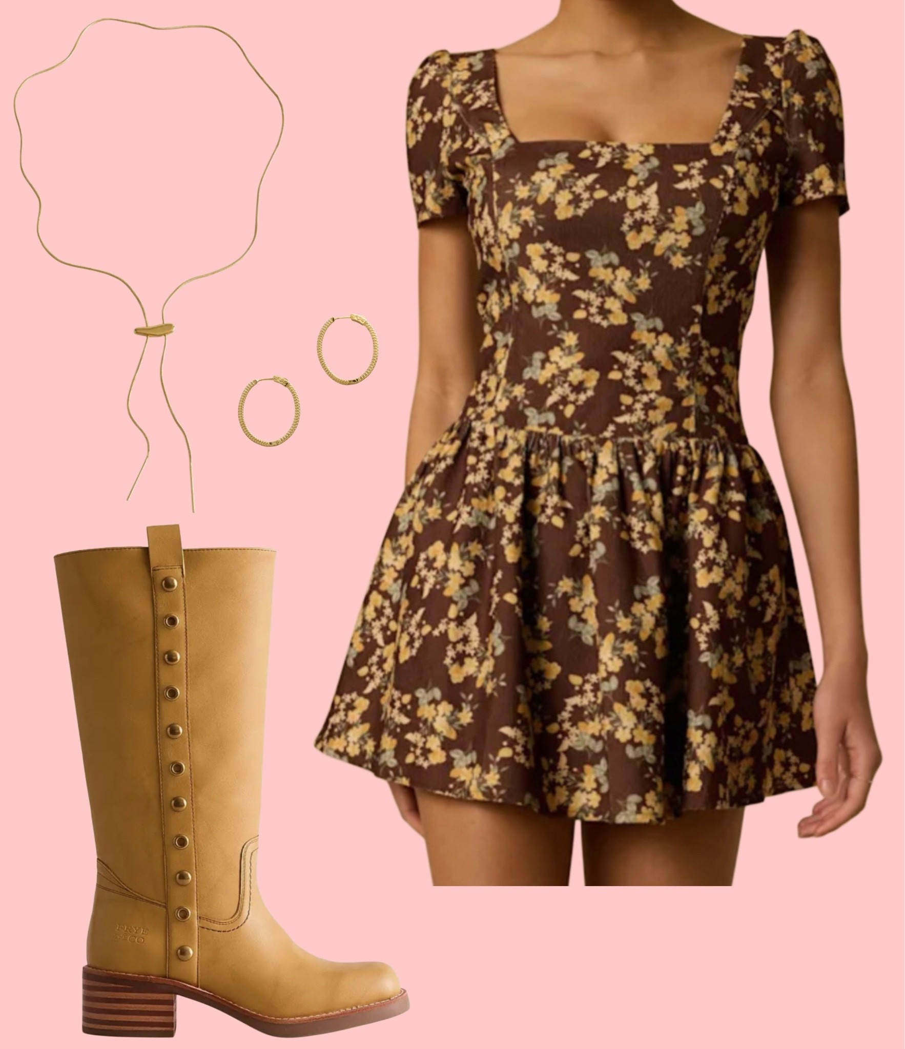 Fall mini dress outfit inspo! Love the yellows and browns together in this look

#LTKootd #LTKgrwm #LTKSeasonal