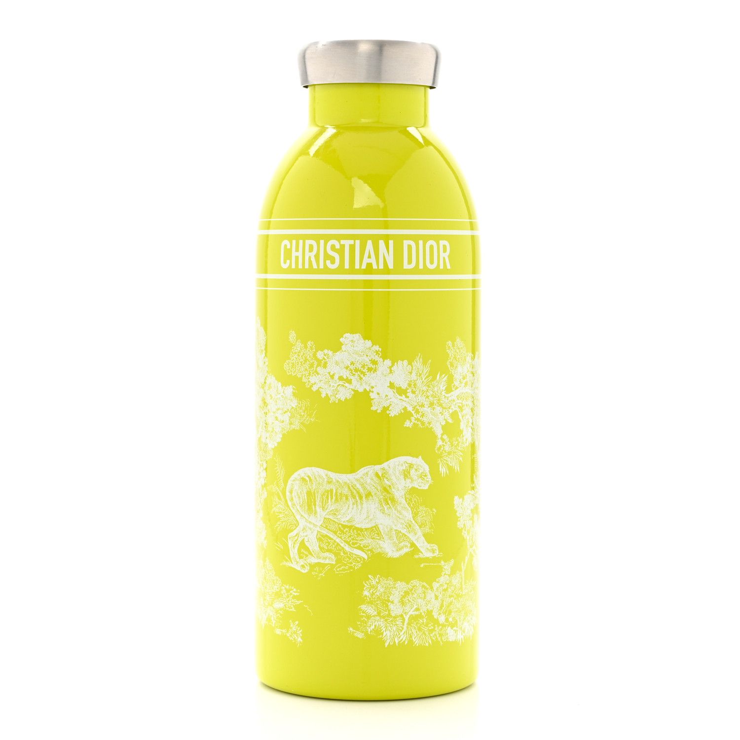 Stainless Steel Toile De Jouy Dioriviera Clima Bottle Green | FASHIONPHILE (US)