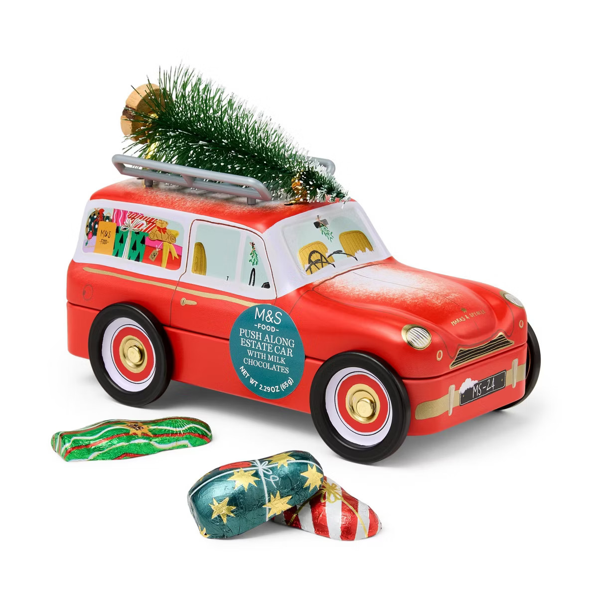 M&S Milk Chocolate Cars Tin - 2.29oz | Target