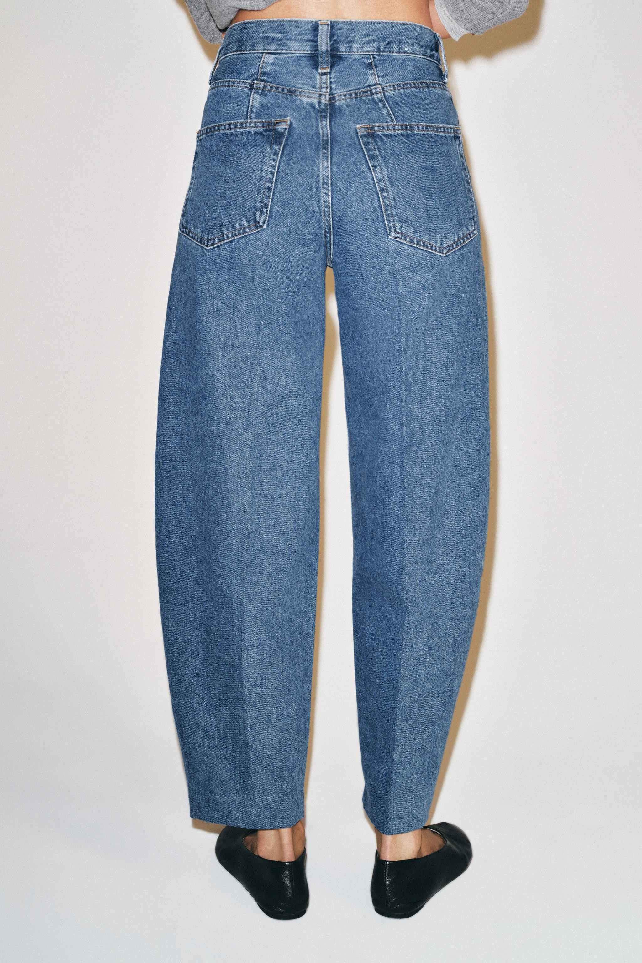 ZW COLLECTION HIGH-RISE TAPERED JEANS | Zara US