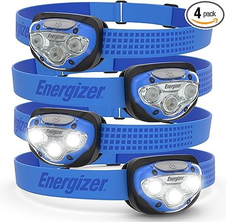 Energizer LED Headlamps PRO (4-Pack), IPX4 Water Resistant Headlamps, High-Performance Head Light... | Amazon (US)