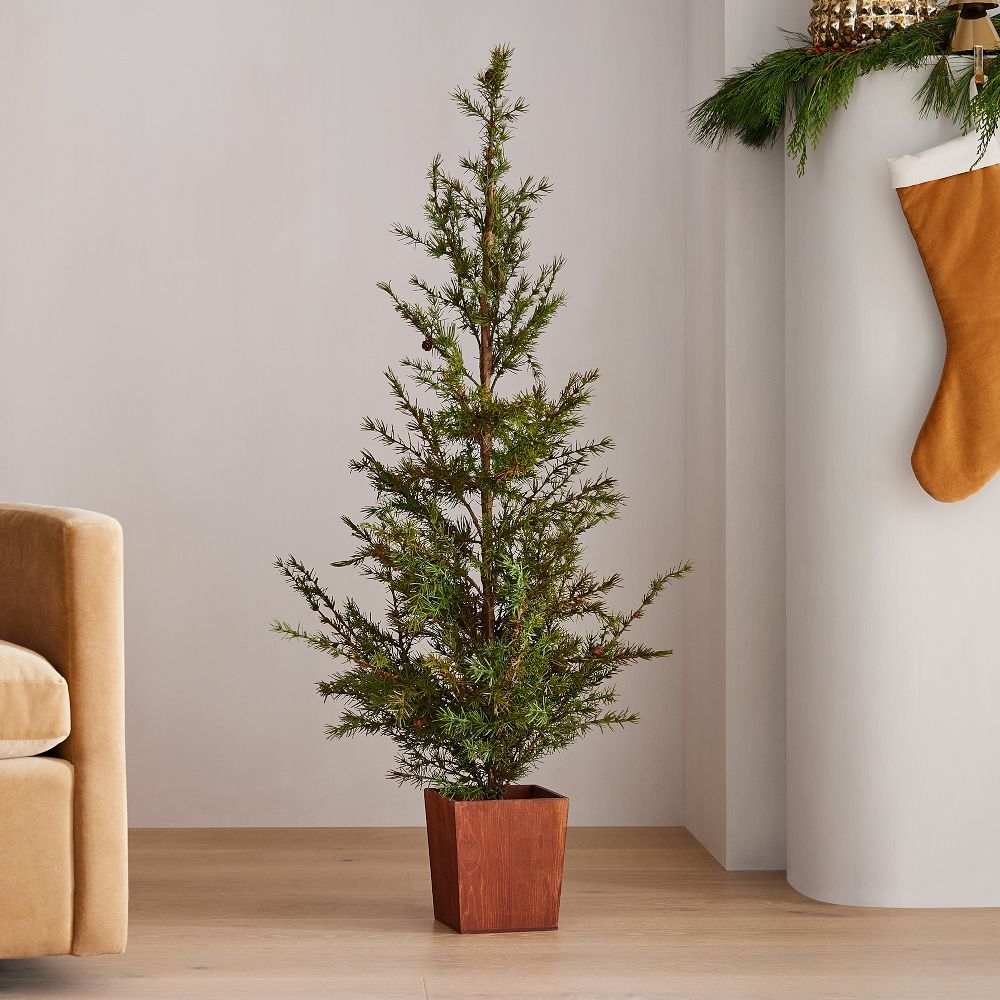 Faux Potted Alpine Tree w/ Pine Cones | West Elm (US)