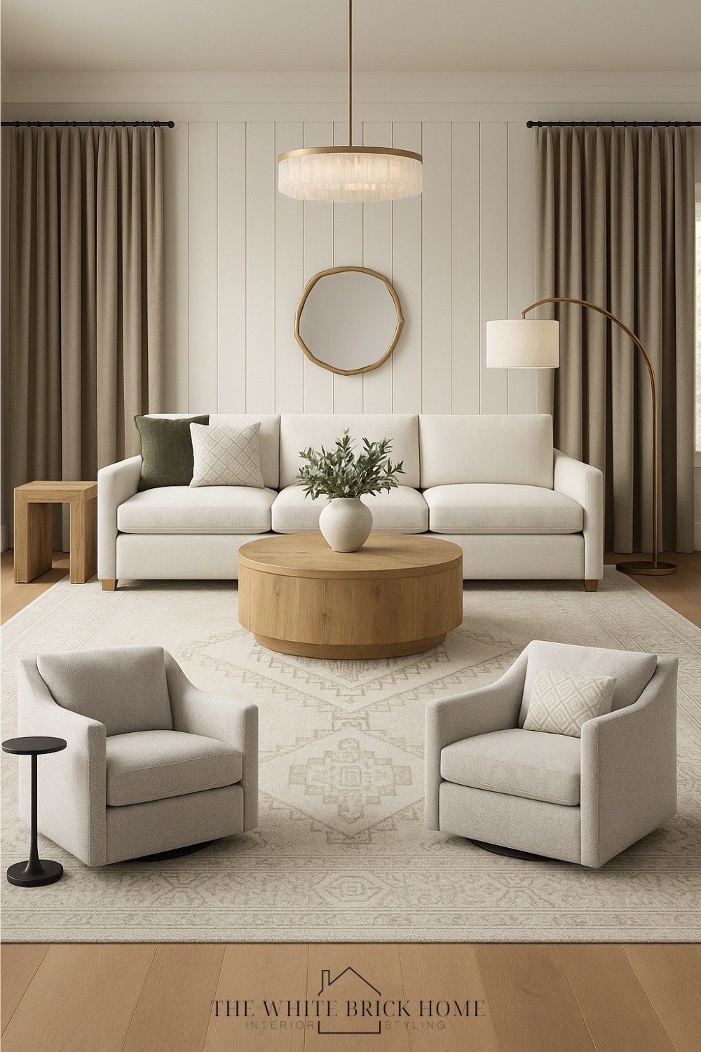 Bring effortless elegance home with this timeless modern design - where warm neutrals and natural textures crate a balanced living space for everyday. 

Living room, living room decor, living room ideas, living room furniture, living room lighting, floor lamp, living room chair, living room area rug, living room table, living room curtains, modern living room, living room pillows, living room neutral, living room design ideas, living room faux greenery, wall mirror, home design, home decor, McGee and co, crate and barrel, pottery barn, Wayfair 

#LTKStyleTip #LTKSaleAlert #LTKHome