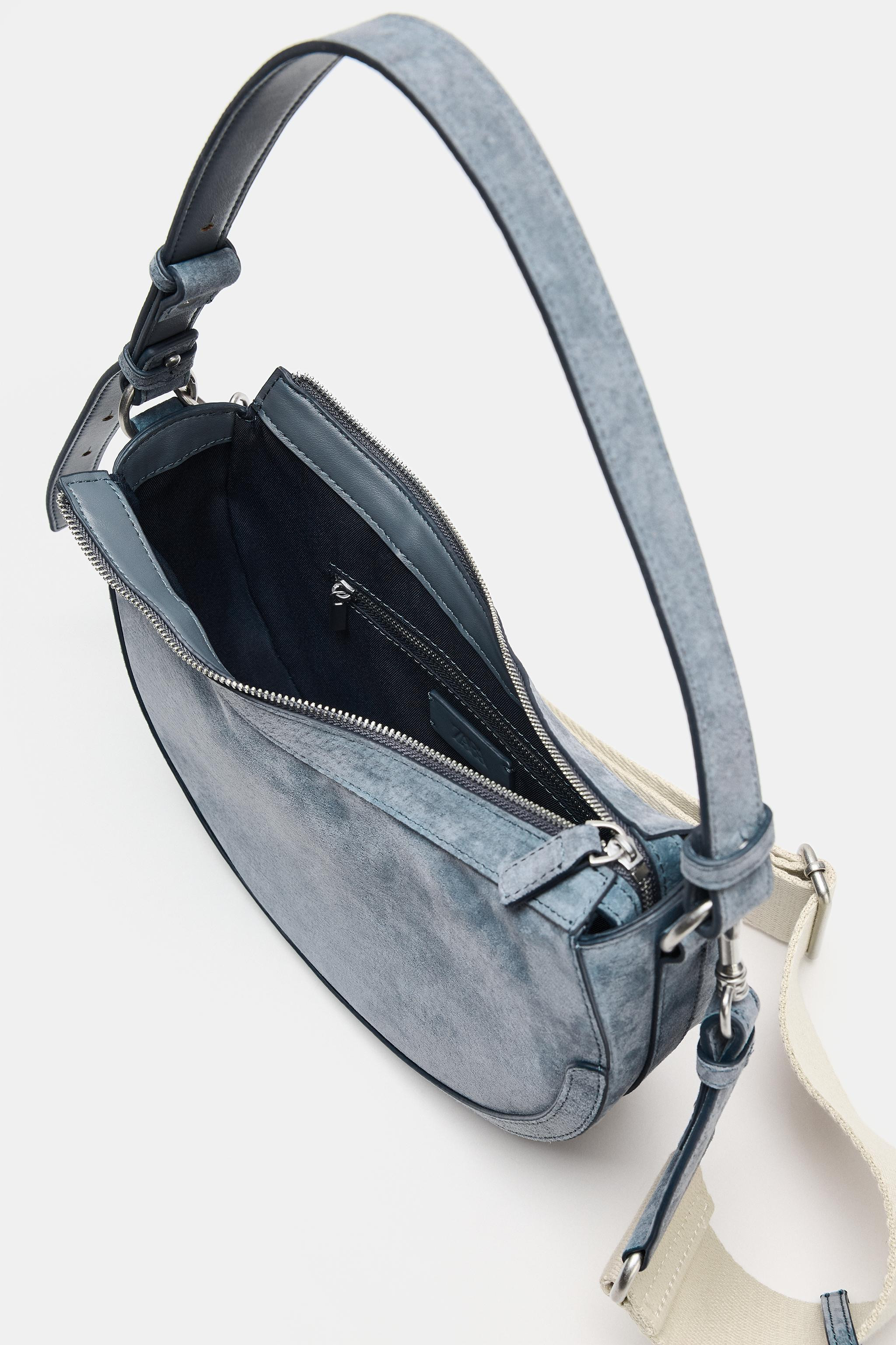 LEATHER SHOULDER BAG | Zara US