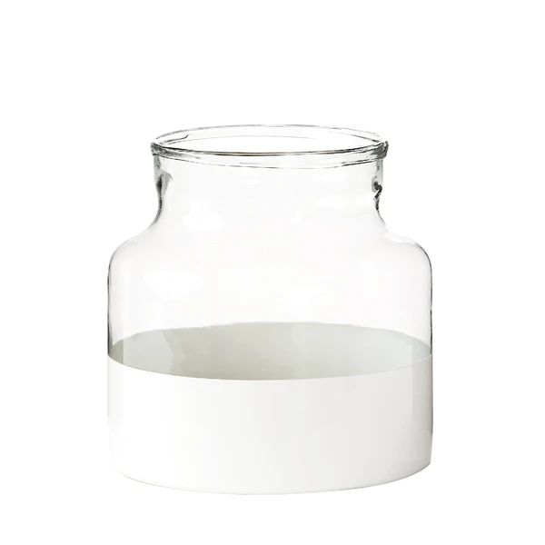 Small White Colorblock Vase | Caitlin Wilson Design