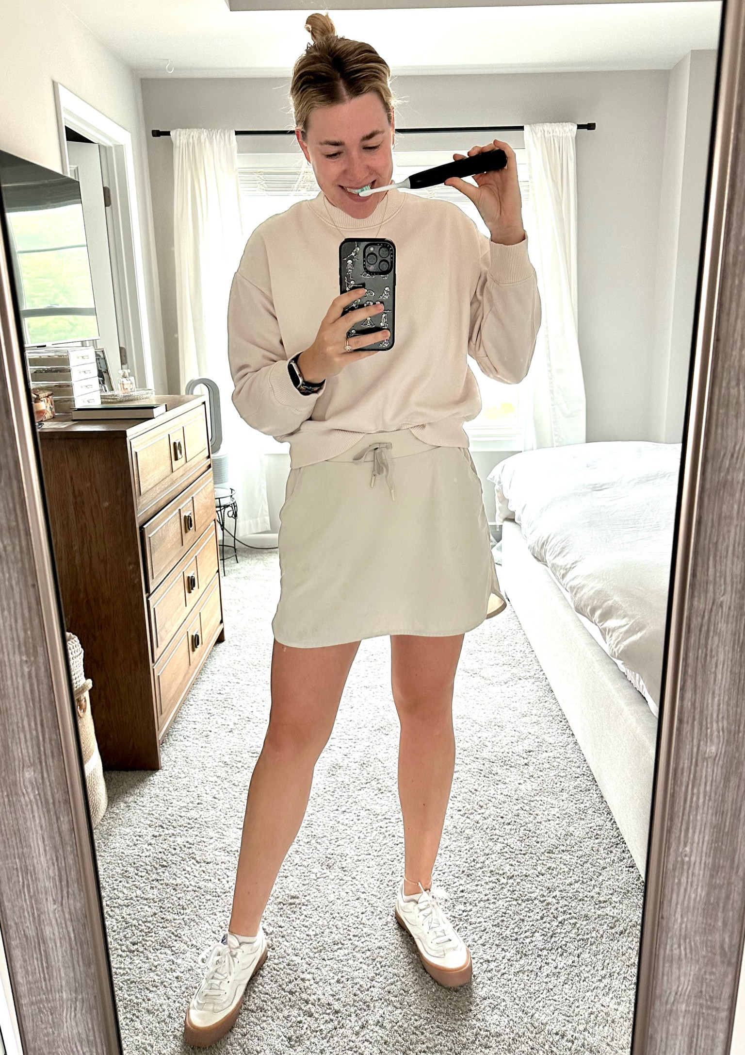 Athleisure | skort | white outfit | travel outfit | tennis outfit | golf outfit 

#LTKSeasonal #LTKtravel #LTKsalealert