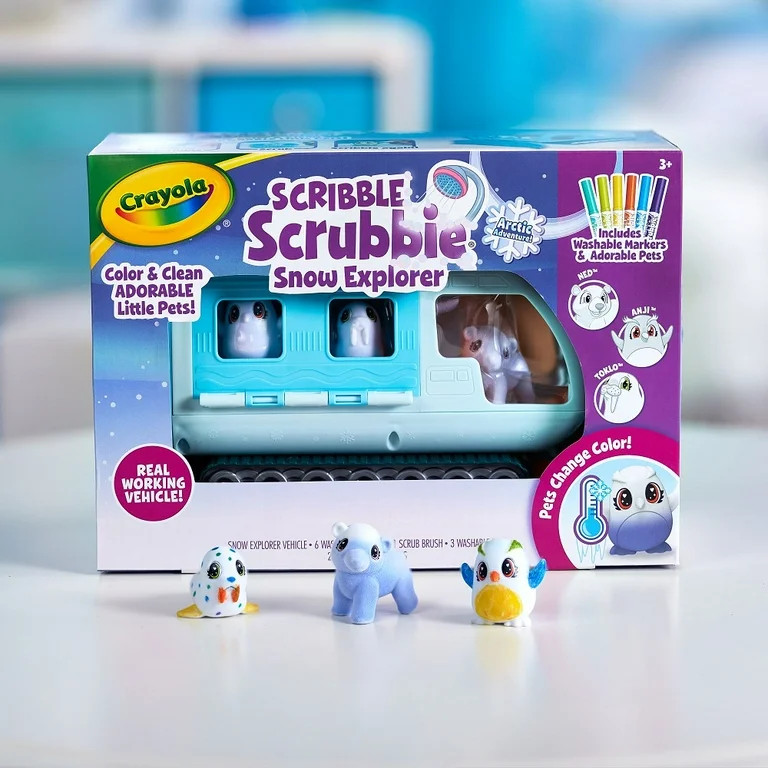 Crayola Scribble Scrubbie Pets Arctic Snow Explorer, Color & Wash Creative Toy, Holiday Gift for ... | Walmart (US)