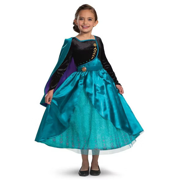 Kids' Deluxe Disney Frozen 2 Queen Anna Halloween Costume Dress | Target