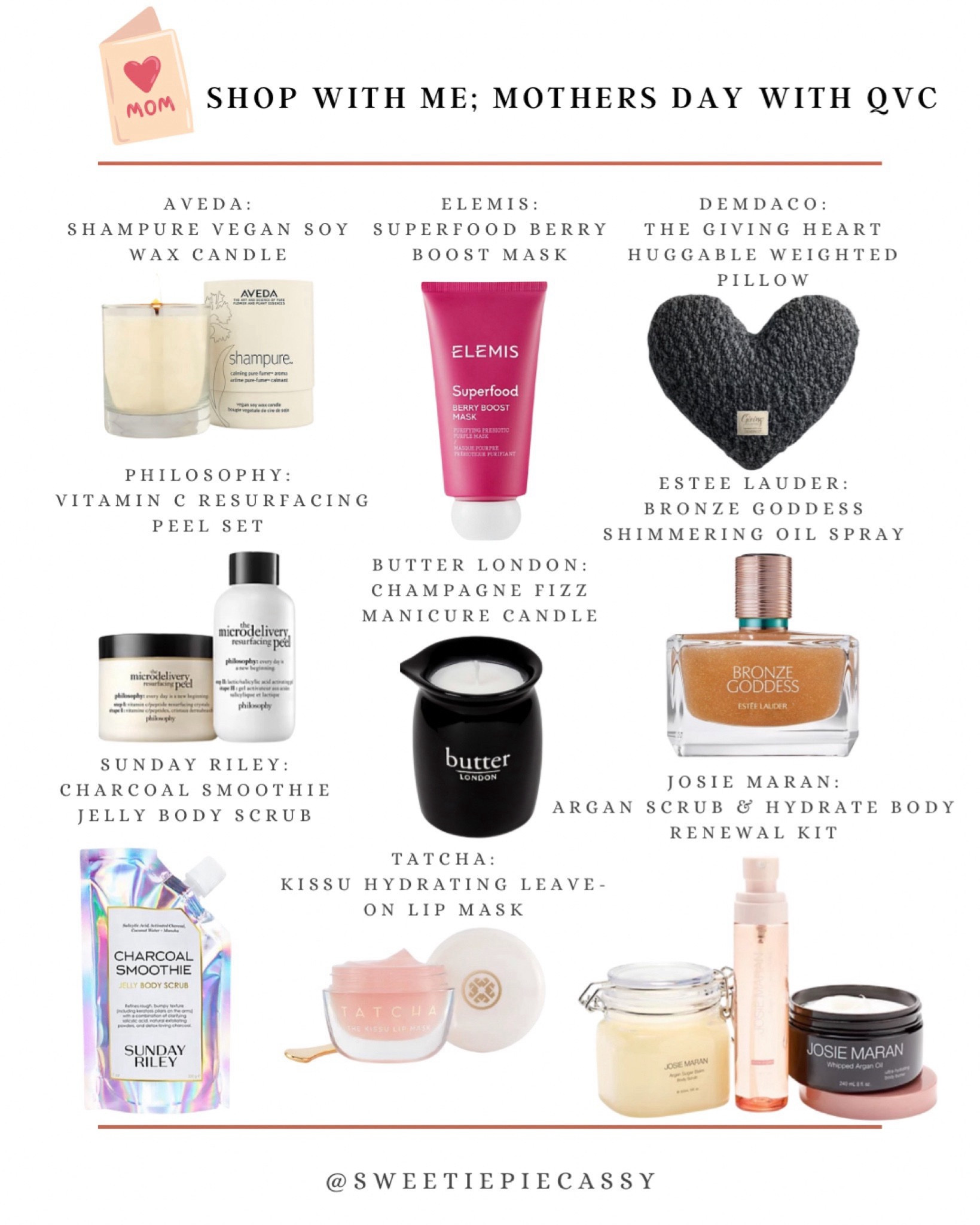 Mothers Day: QVC Gift Guide 🖤 

Just some of my favourites gifts for mom (or yourself) from QVC! Make sure to check out my other Gift Guides in my product highlights as well as my collections!💫#LTKGiftGuide #LTKfindsunder100

#LTKsummer #LTKgiftguide #LTKbeauty