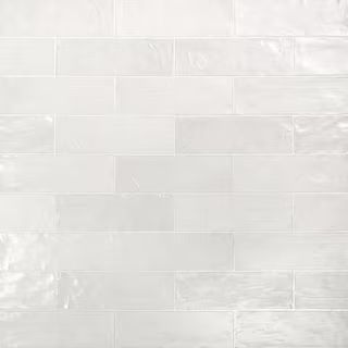 Ivy Hill Tile Amagansett Gin 2 in. x 8 in. 9 mm Satin Ceramic Wall Tile (5.38 sq. ft. / box), Gin White | The Home Depot