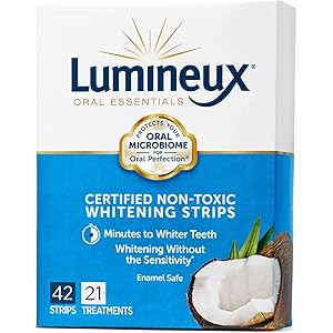 Lumineux Oral Essentials Teeth Whitening Strips - 21 Treatments - Dentist Formulated and Certified N | Amazon (US)