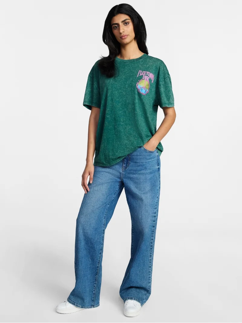 Fleetwood Mac Women's Graphic Print Tour Tee with Short Sleeves, Sizes XXS-XXL | Walmart (US)