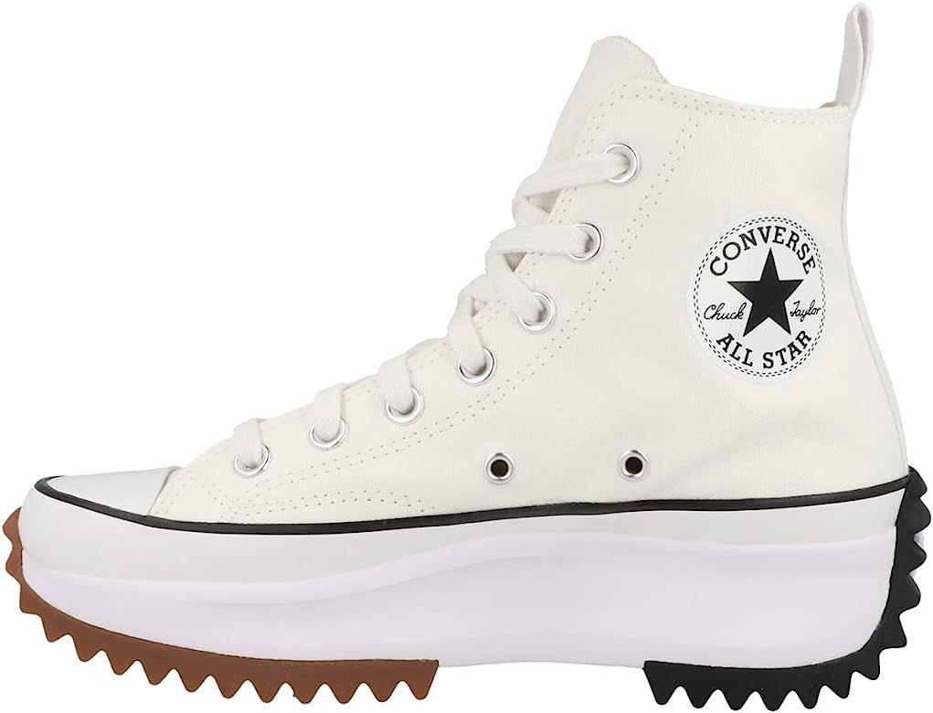 Converse Women's Run Star Hike Hightop Sneakers, White/Black/Gum, 7 Medium US | Amazon (US)