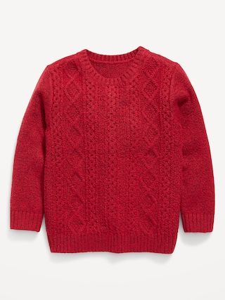 Unisex Cable-Knit Pullover Sweater for Toddler | Old Navy (US)