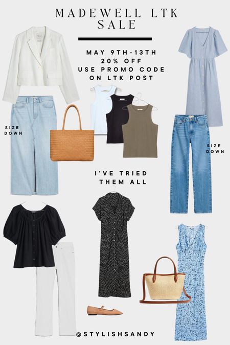 Madewell LTK sale  

I’ve tried all these items and like the fit and style. I wear many of the styles too! 

#LTKFindsUnder100 #LTKOver40 #LTKxMadewell
