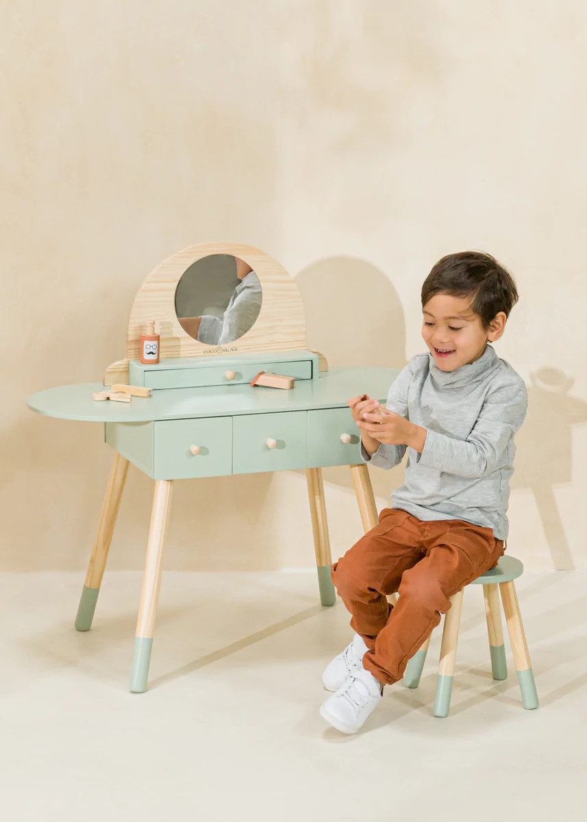 Hairdresser & Barber Station Playset - SEAFOAM | Coco Village