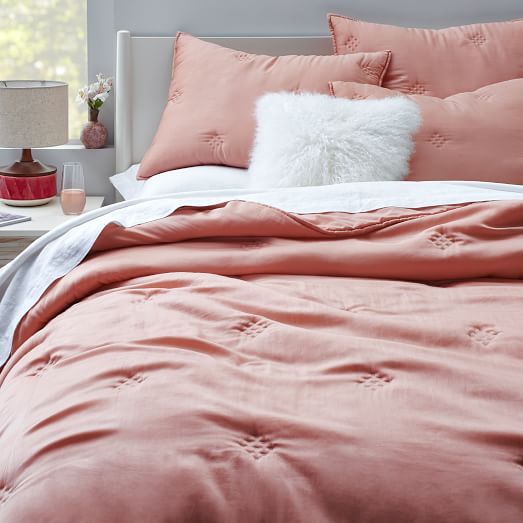 Washed Silk Quilt + Shams | West Elm (US)