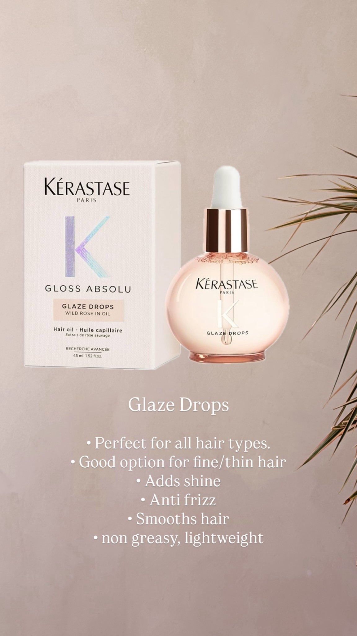 Glaze drops 
Good for all hair types in particular for fine hair girlies as it lightweight. Smooth hair and adds shine.

#LTKstyletip #LTKbeauty #LTKluxury