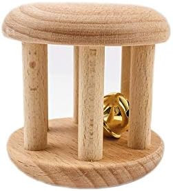 Promise Babe Infant Gym Organic Wooden Rattle Wooden Bells Rattles Nursing Shower Gifts Waldorf T... | Amazon (US)