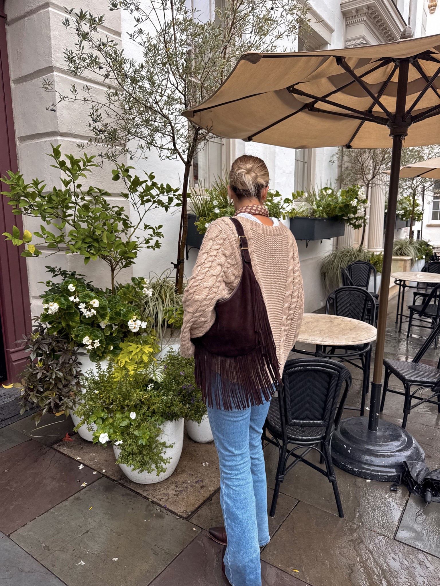 size up in sweater! i’m in a large 
size 26 extra long in jeans 
size down half size in boots 

#LTKTall #LTKSaleAlert #LTKStyleTip