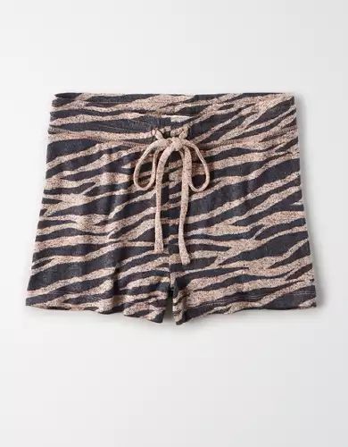 AE Plush High-Waisted Tiger Short Short | American Eagle Outfitters (US & CA)