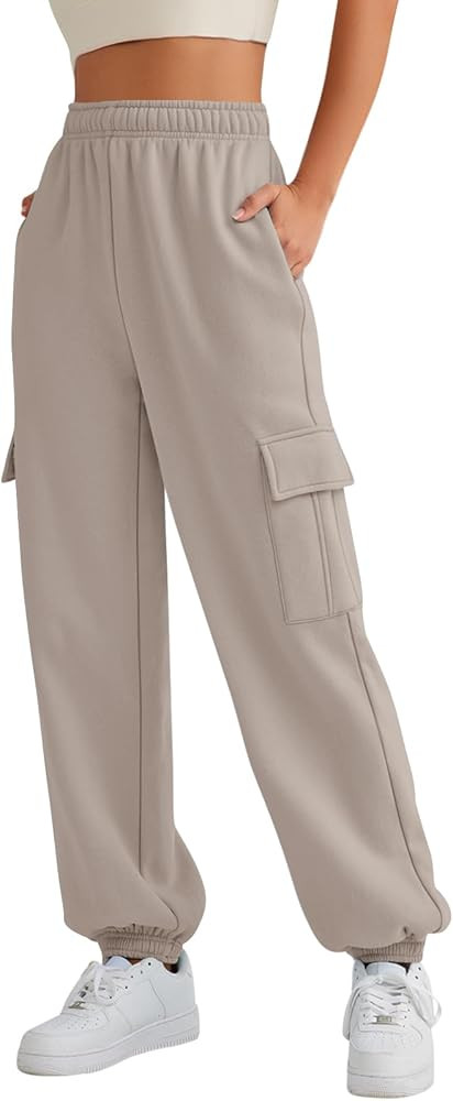 AUTOMET Womens Cargo Sweatpants Oversized Fleece Joggers Fall Fashion Outfits Y2k Clothes 2025 wi... | Amazon (US)