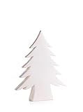 Zodax 13.75" Tall Teton Ceramic Christmas Tabletop Decoration, White Trees | Amazon (US)