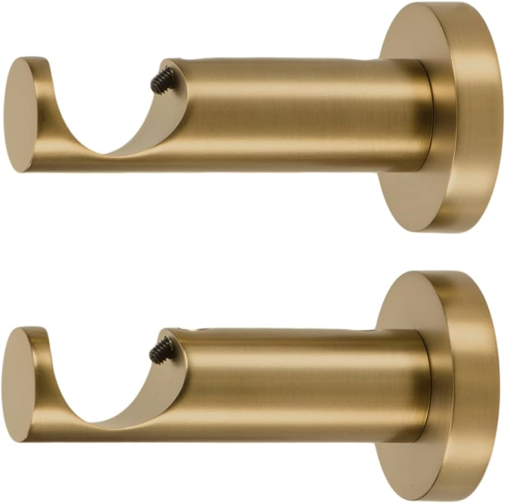 Ivilon Ceiling or Wall Mount Curtain Rod Brackets Holders for Curtain Rods of 7/8 and 1 Inch Diam... | Amazon (US)