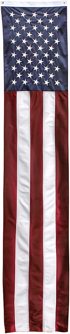 Super Tough 20 In x 8 Ft US Flag Pulldown | High Tech Shiny Knit American Flag | Canvas Header wi... | Amazon (US)