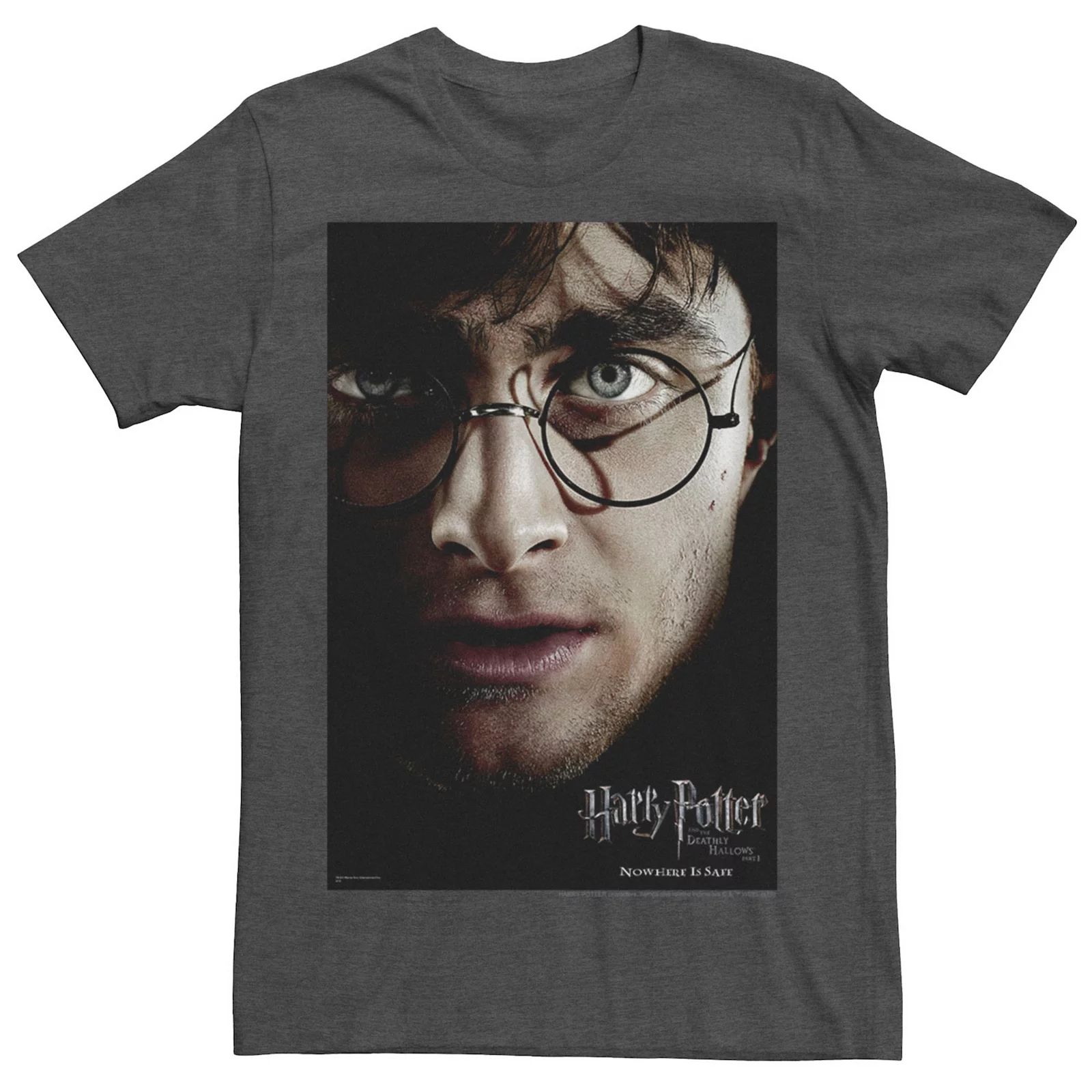 Men's Harry Potter Deathly Hallows Harry Potter Poster Graphic Tee, Size: Large, Dark Grey | Kohl's