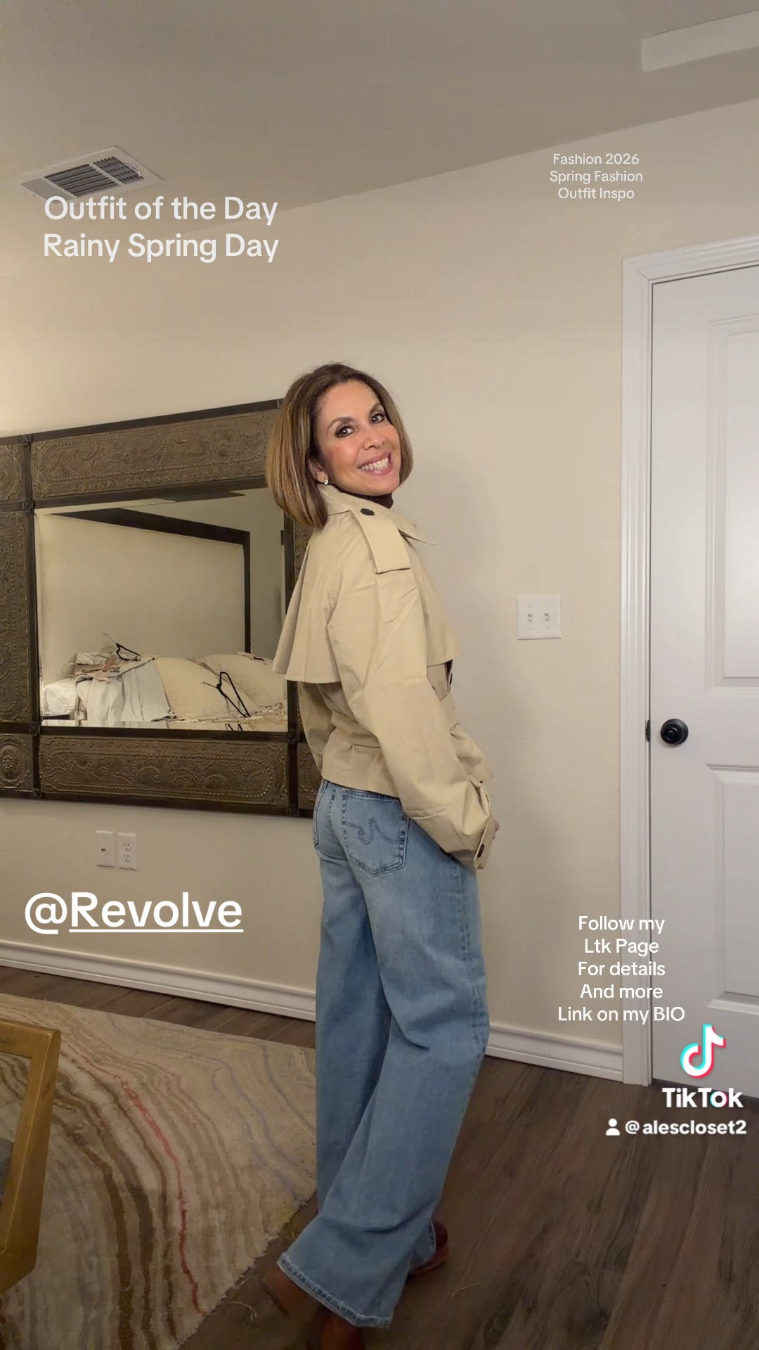 Rainy spring day, but make it chic ☔️✨

This short cropped jacket is the perfect transitional layer for changing weather. Lightweight, structured, and instantly elevates denim. I paired it with wide-leg jeans and a fitted turtleneck for that effortless, put-together look.

This is one of those pieces you’ll wear on repeat all season long 🤍
Linked below:



#SpringStyle
#TransitionalOutfit
#CroppedJacket
#EverydayChic
#WideLegJeans
#RevolveStyle
#ClassicWithATwist
#EffortlessFashion

#LTKOver40 #LTKSeasonal
