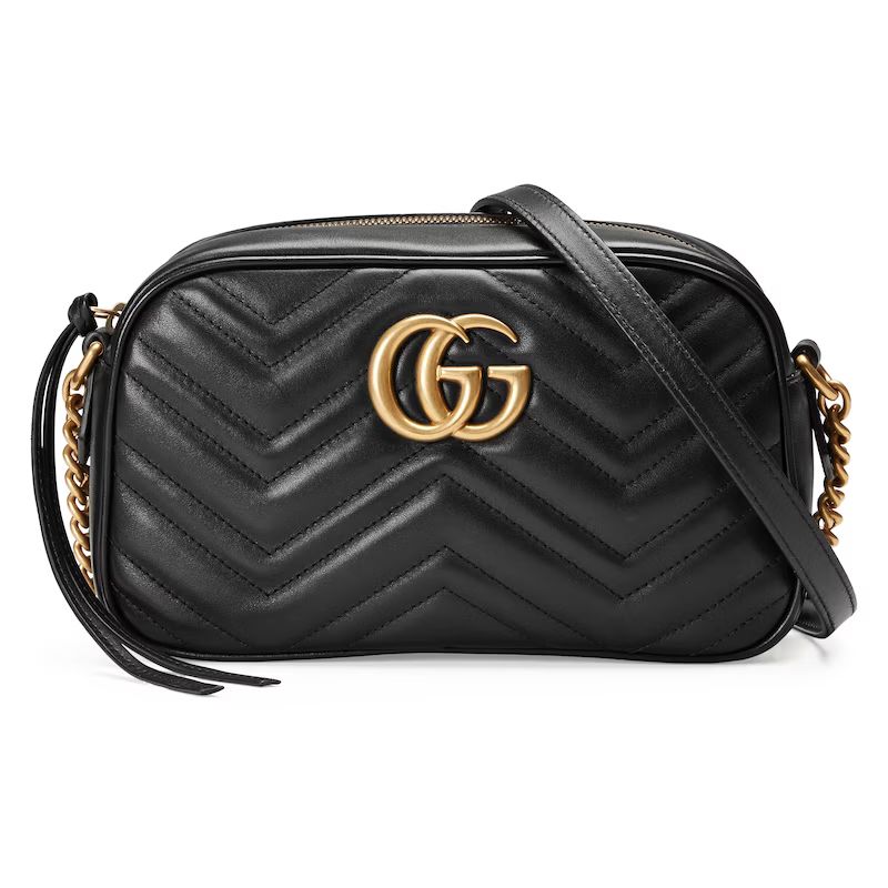 GG Marmont small matelassé shoulder bag black | Gucci (US)