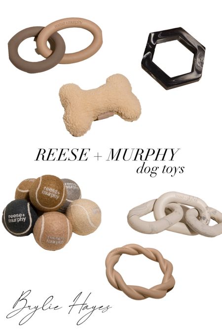 Reese + Murphy • Dog toys • Aesthetic dog toys • Animal • Chew toys • Neutral dog toys • Plush toy • Rubber dog toy • Tennis ball

#LTKGiftGuide #LTKhome #LTKfindsunder50