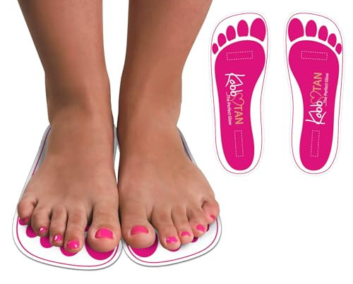 60 Pairs(120feets) Spray Tan Feet Pads Disposable & Economic Pink Feet pads for Spray tanning,Use in Tanning booth,Sunless Tanning at Home or Beauty Salon-Non Slip-Comfortable-Hygienic-Ultra Bronzing | Amazon (US)