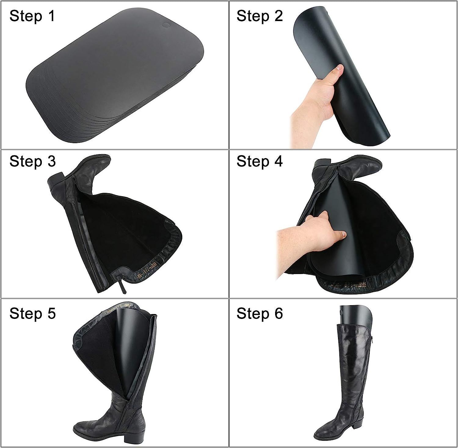 Homend 5 Pairs (10 Sheets) Boot Shaper Form Inserts Boots Tall Support for Women and Men | Amazon (US)
