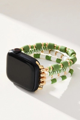 Posh Tech Emily Elastic Beaded Apple Watch Band | Anthropologie (US)