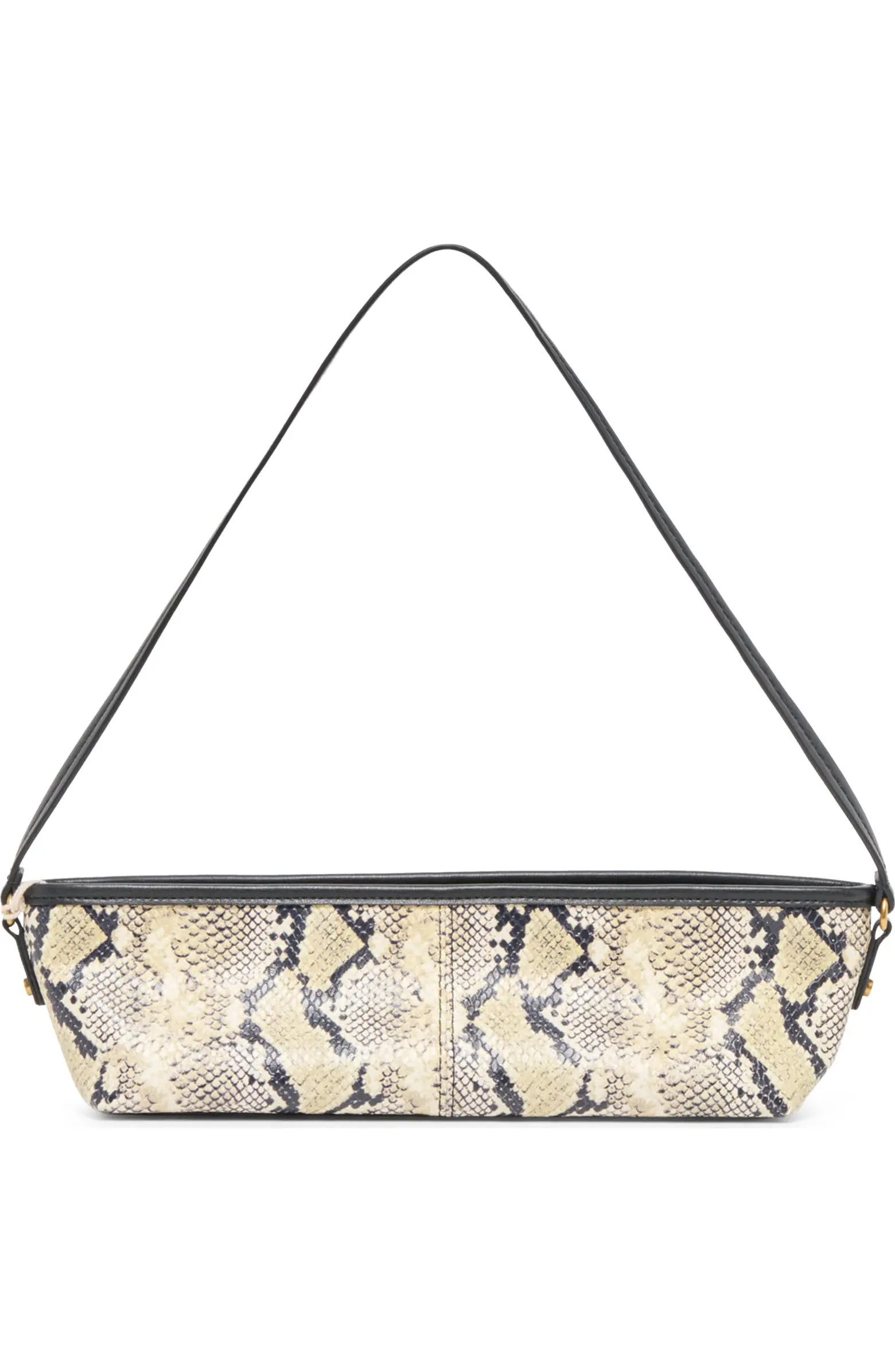 Savii Snakeskin Embossed Faux Leather Shoulder Bag | Nordstrom