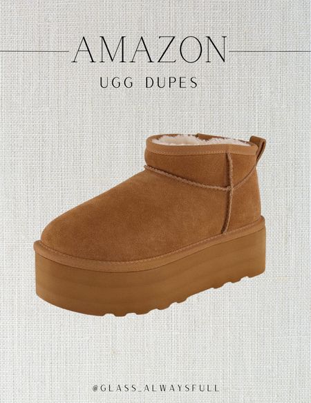 These Amazon UGG boot dupes are so good! Ugg dupes, Ugg ultra mini dupes, winter boots, ski trip, slippers, snow shoes, gift guide for her, gift for her. Callie Glass @glass_alwaysfull 


#LTKSeasonal #LTKGiftGuide #LTKshoecrush