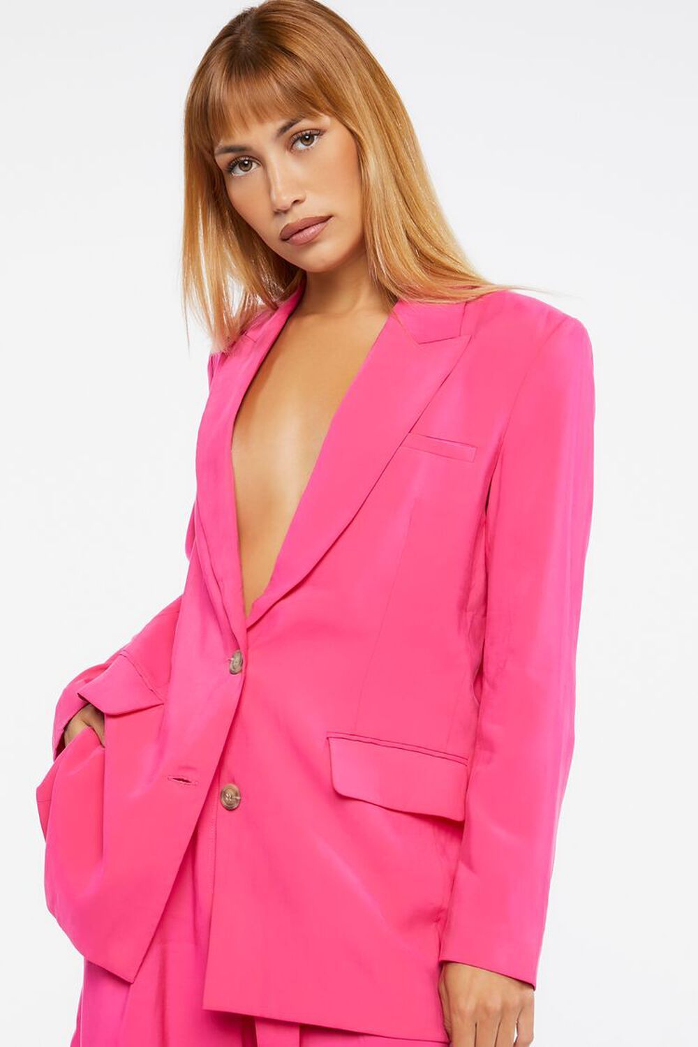 Vented Button-Front Blazer | Forever 21 (US)