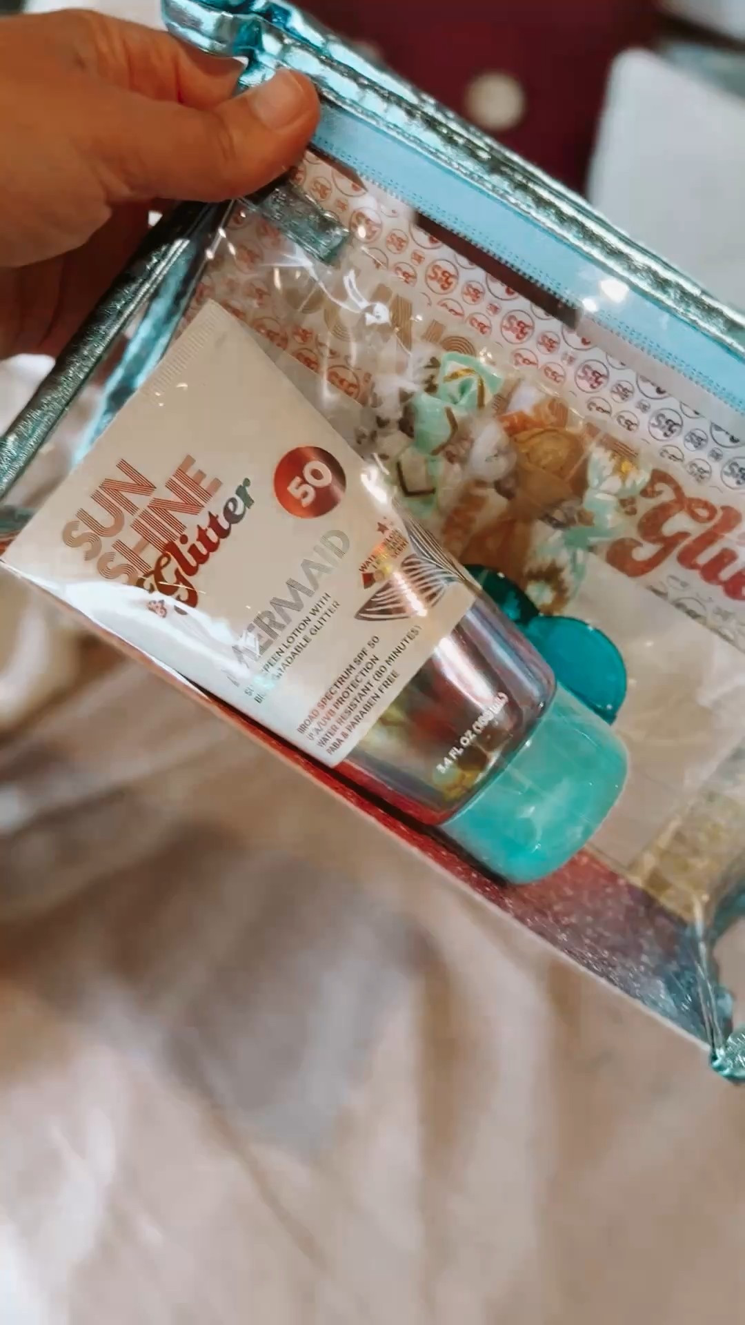 Sunshine, SPF, and biodegradable glitter—this sunscreen is a total win in our house! My kiddos love applying it (which is saying something), and I love that it’s safe, fun, and actually works. The shimmer is so pretty in the sun and makes sun protection feel like a treat instead of a chore.

You can find it linked on my LTK!