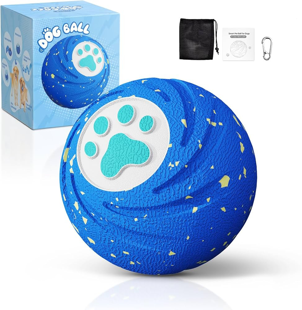 Interactive Dog Ball for Large Dogs - Dog Toys for Aggressive Chewers to Keep Them Busy, Durable ... | Amazon (US)