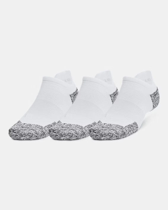 UA ArmourDry® Unisex Run Cushion 3-Pack No Show Socks | Under Armour | Under Armour (US)