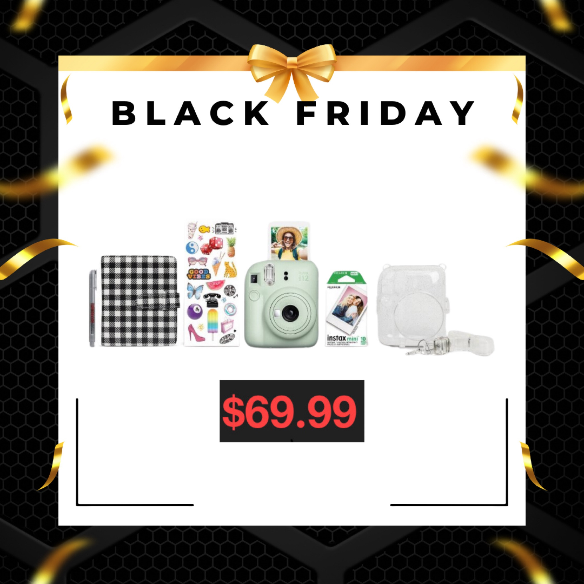 Black Friday Deal: Target 

Fujifilm Instax Mini 12 Holiday Bundle

I bought this for my daughter ❤️

#LTKGiftGuide #LTKSaleAlert #LTKCyberWeek