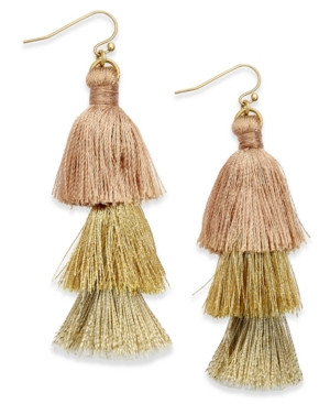 I.n.c. Ombre Tassel Drop Earrings, Created for Macy's | Macys (US)